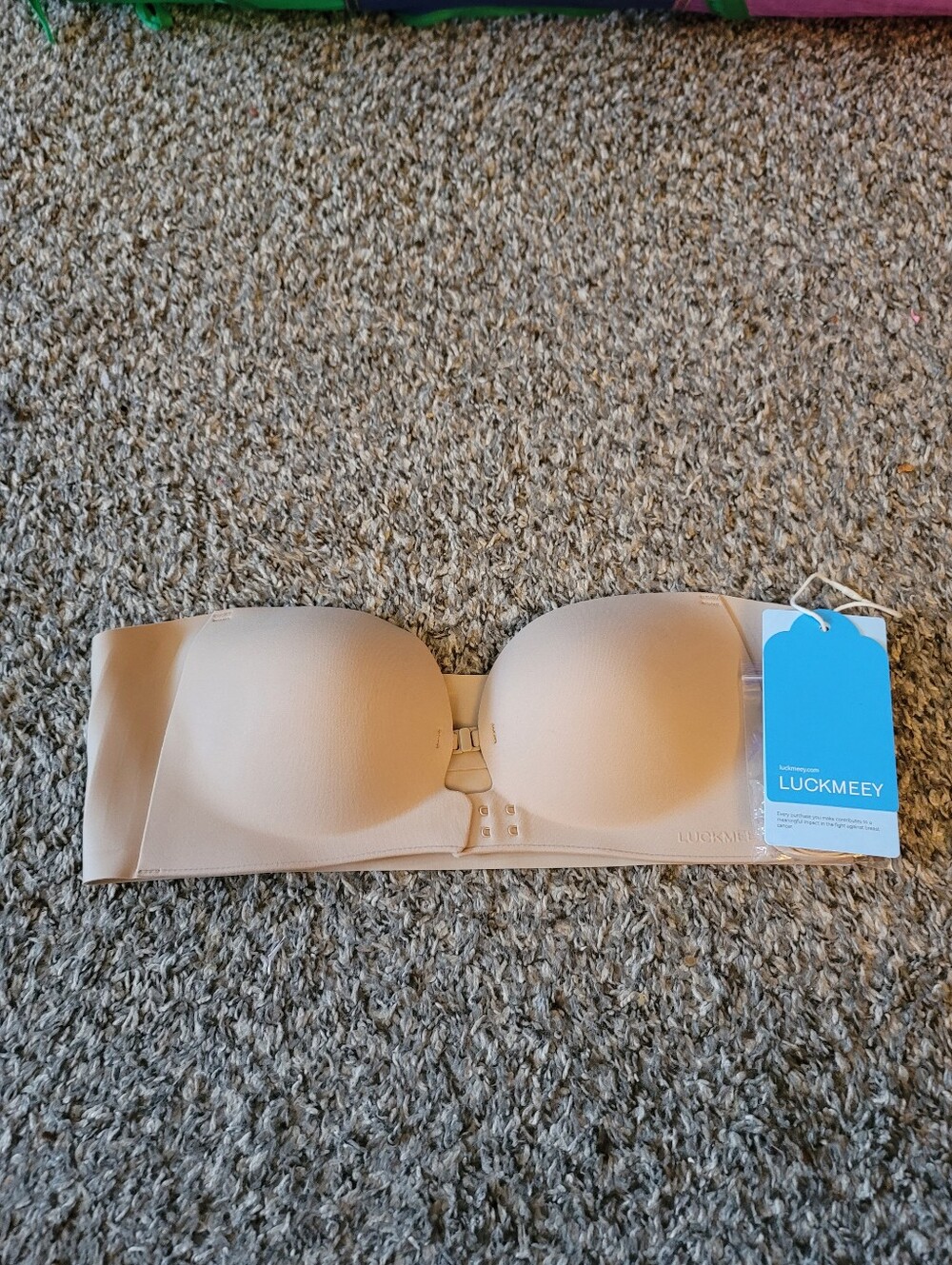 Women's Strapless Bra Nude Luckmeey New With Tags 38C